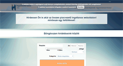Desktop Screenshot of ingatlanhirdeto.com