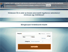 Tablet Screenshot of ingatlanhirdeto.com